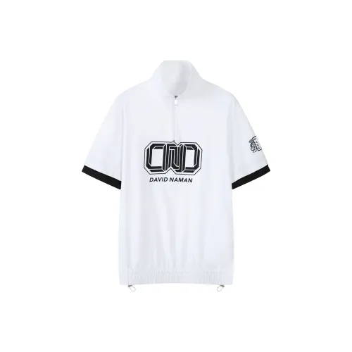 DAVID NAMAN Белая Мужская T-Рубашка