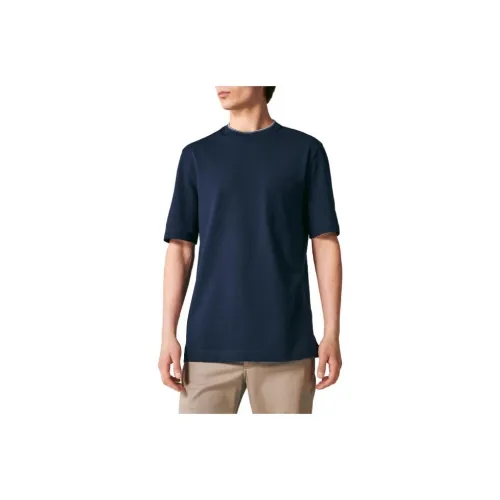 HERMES Темно-синие мужские футболки