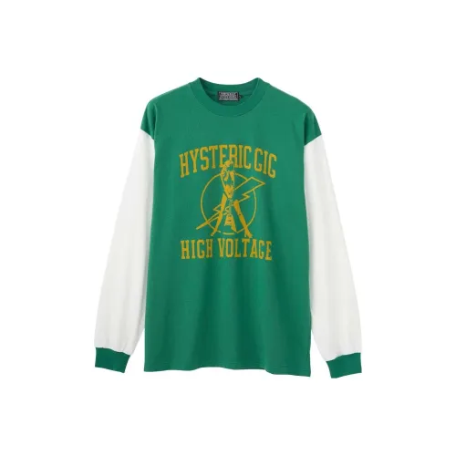 HYSTERIC GLAMOUR совместная брендированная мужская зеленая футболка T