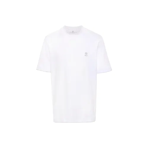 BRUNELLO CUCINELLI Белая Мужская Рубашка T