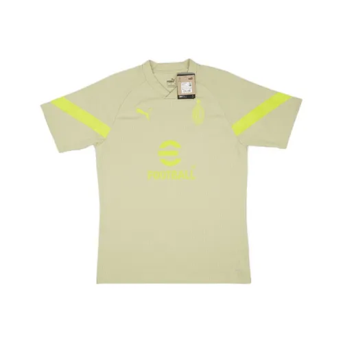 PUMA Реглан рукав T-рубашка мужская желтая зеленая