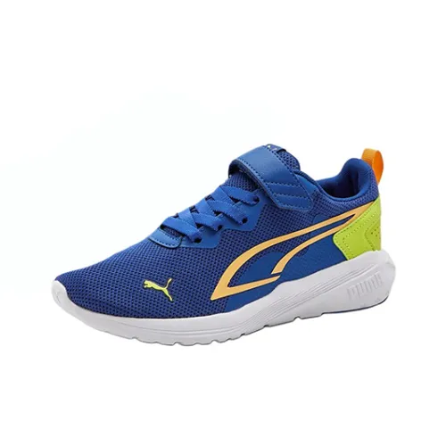 PUMA All Day Active Детская беговая обувь Низкий топ Синий Школьный возраст