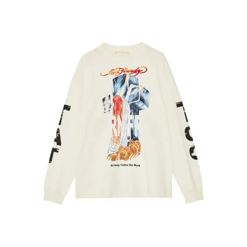 Ed Hardy Айвори Белый E1PCM068 Мужская T-Рубашка