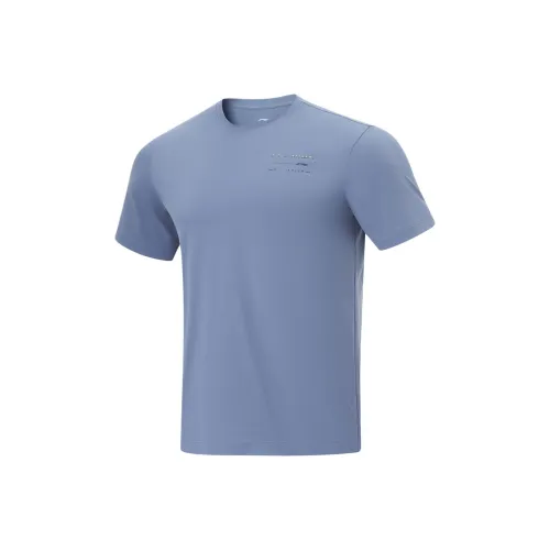 LINING Fitness Series T-Shirt Мужской Пыльно-Синий