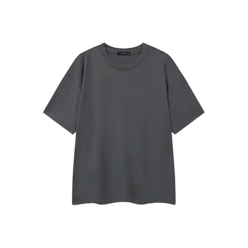 Jean West T-рубашка с рукавом-трубкой летняя мужская железно-серого цвета