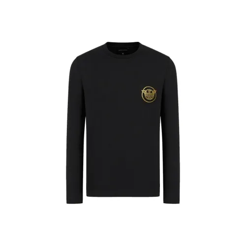 EMPORIO ARMANI SS24 T Рубашка Мужская Черная