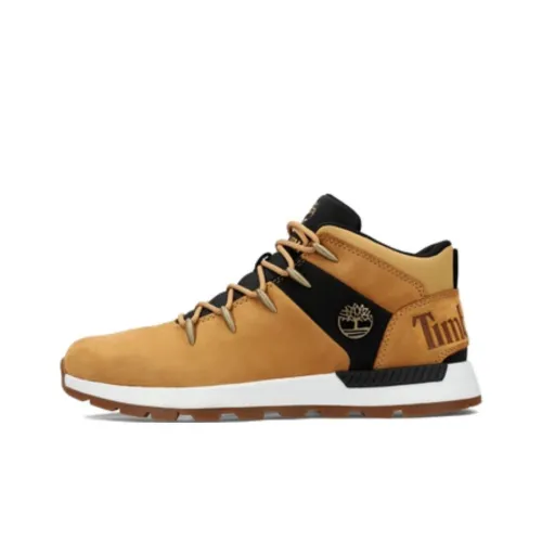 Timberland Sprint Trekker Амортизация Износостойкий MID Топ Повседневная обувь Мужская Желтая Коричневая