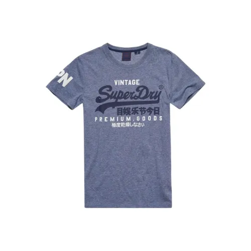 SUPERDRY Фиолетовый Мужской T-Рубашки
