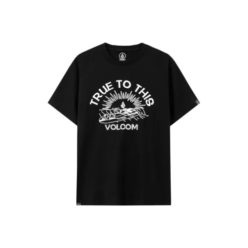 Volcom Черная Мужская T-Рубашка