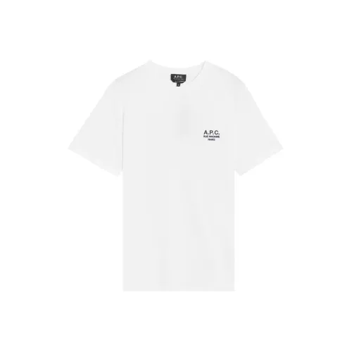 A.P.C Белая Мужская T-рубашка