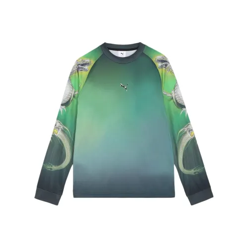 Puma x Empty Гора Основа Co Branded Модель Черный мужской T Рубашки
