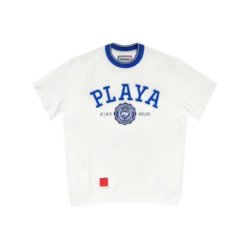 Powolves Белая Унисекс Футболка