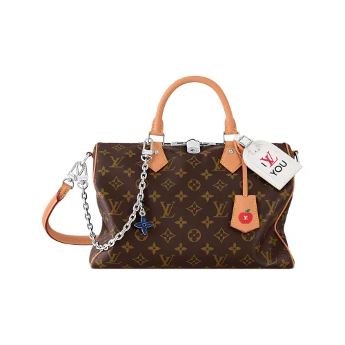 LOUIS VUITTON Покрытый холст Одно плечо Сумка Стандартная Женская Коричневая