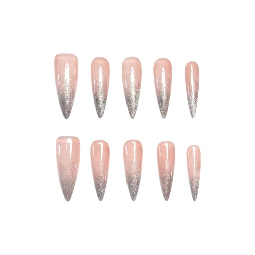 Rui Jin RUIJIN Персик Сладкий чай MID Длина Свет Smudge Бесшовный Прозрачный Французский Кокетливый стиль 26mm