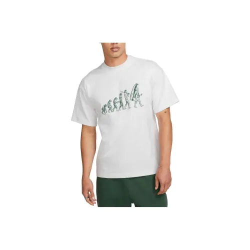 Nike Светло-серые Мужские T-рубашки