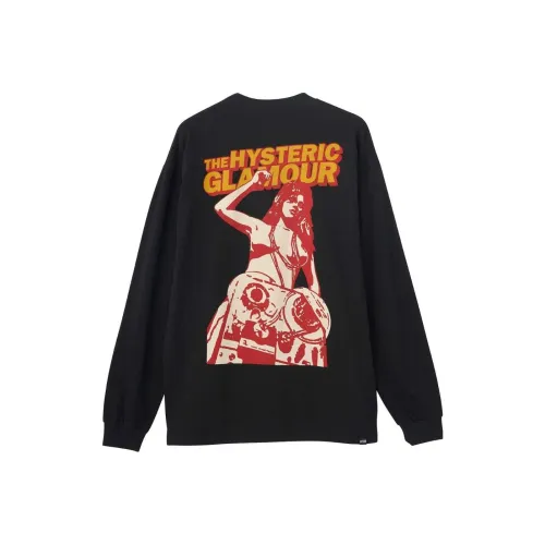 HYSTERIC GLAMOUR Мужские черные футболки