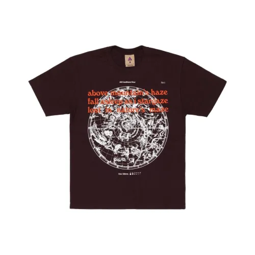 Nike Темно-бордовый цвет Мужская футболка с коротким рукавом