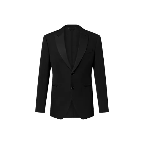 LOUIS VUITTON SS25 Бизнес-костюм Пальто Мужской Черный