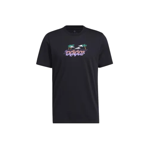 Adidas Мужские черные футболки