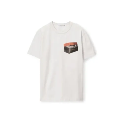 alexander wang Белая Унисекс Футболка