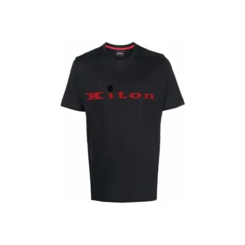 KITON Мужские черные рубашки T