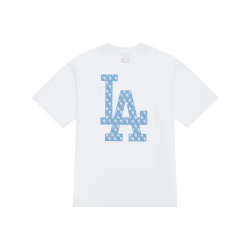 MLB MONOGRAM Коллекция Los Angeles Dodgers SS24 T-Shirt Унисекс Белый