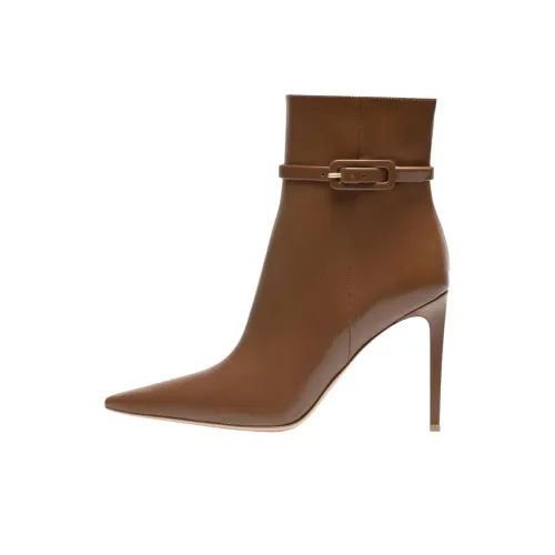 GIANVITO ROSSI Lindsay Ботильоны 9,5 см Женские Коричневый