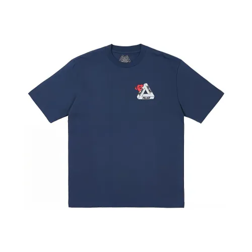 PALACE SS24 T Shirt Unisex Marine Blue