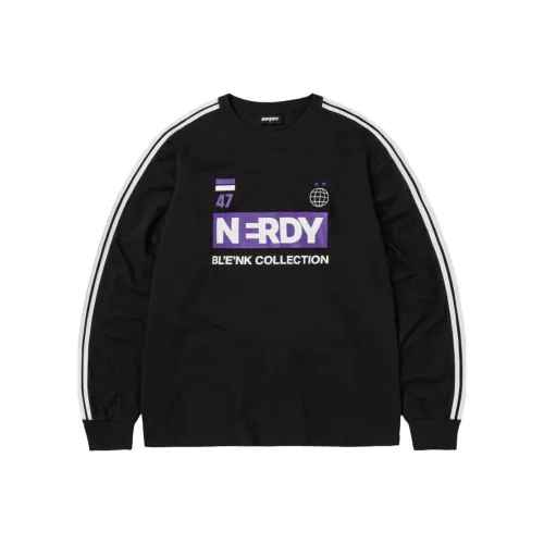 Nerdy Черная Унисекс Футболка