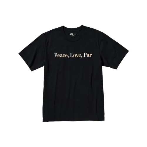 UNIQLO Черная 09 Унисекс Футболка