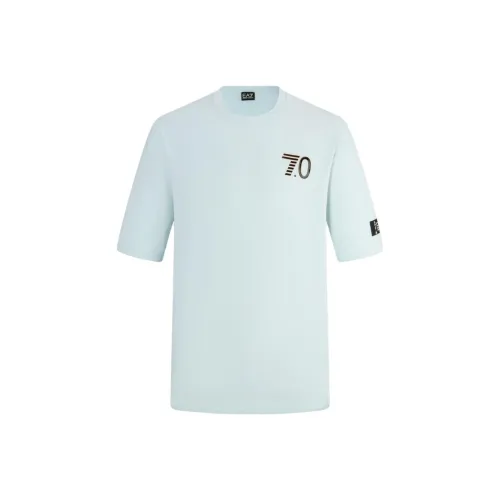 EMPORIO ARMANI EA7 SS24 T Рубашка Мужская Мятно-Зеленая