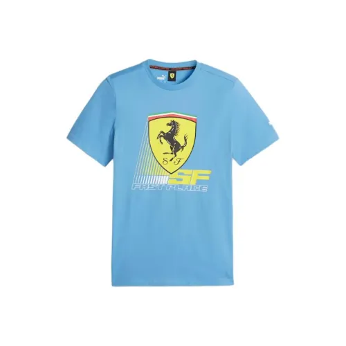 PUMA Scuderia Ferrari Blue Men's T-Shirts PUMA Scuderia Ferrari Синий Мужские Футболки