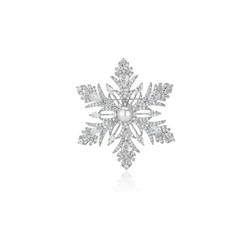 QLADY Броши с пресноводным жемчугом унисекс