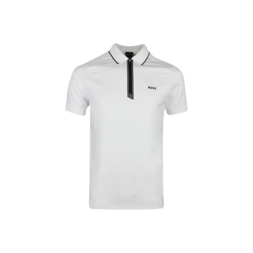 Hugo Boss Белая Мужская T-Рубашка