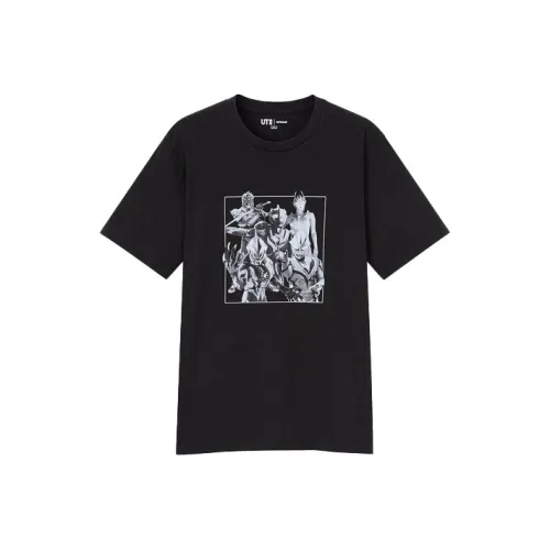 UNIQLO x AOTEYINGXIONGXILIE LIANMINGKUAN Т-рубашка Мужская Черная