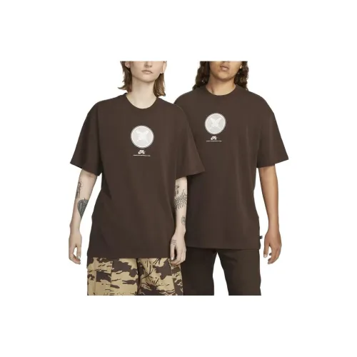 Nike SB X Yuto SS23 Co Брендированная Серия T Рубашка Унисекс Коричневый