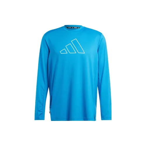 Adidas Originals TI 3B LS TEE Синий Мужская Футболка