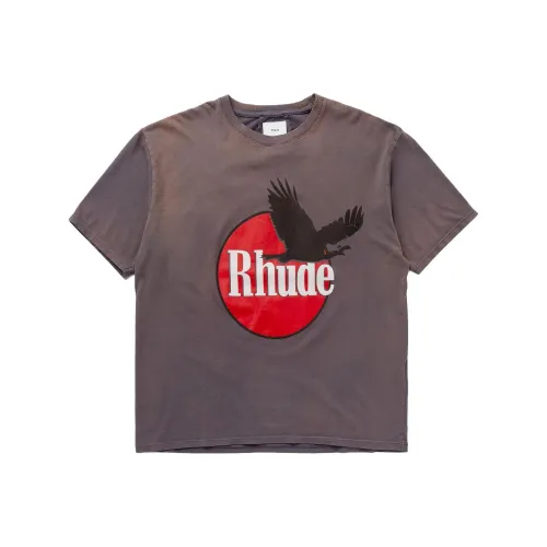 RHUDE Коричневый Мужской T-Рубашки