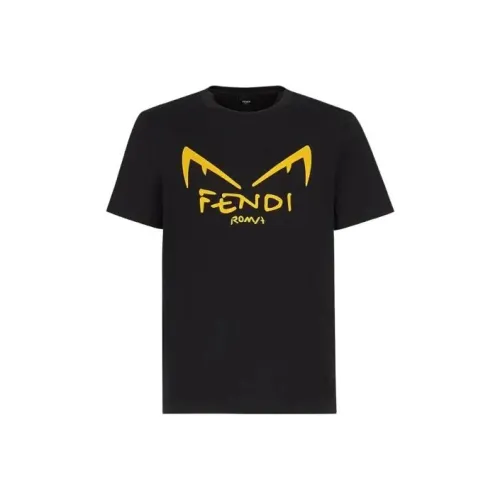 Fendi Черные Мужские T-Рубашки