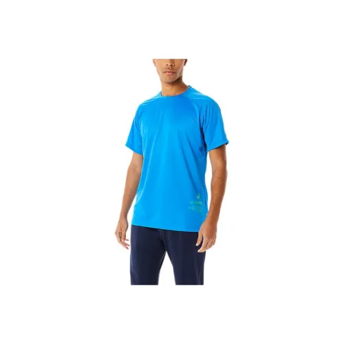 Asics Active SHORT SLEEVE TOP T Рубашка Мужская Синяя
