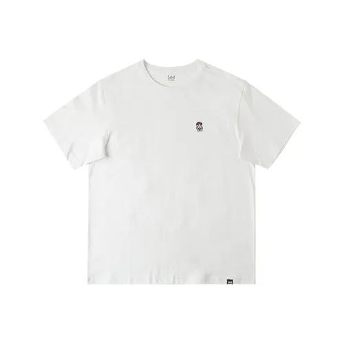 Lee Белый Унисекс T-рубашки