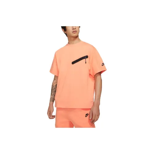 Nike Sportswear Туманный Оранжевый/Черный Мужские T-рубашки