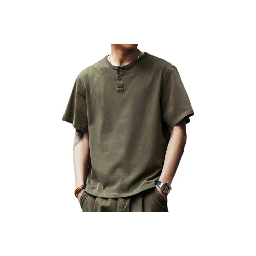 GELANLU Летняя футболка свободный крой мужская