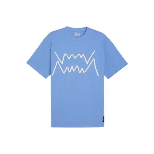 PUMA Jaws Core Мужская баскетбольная футболка рубашка синий цвет