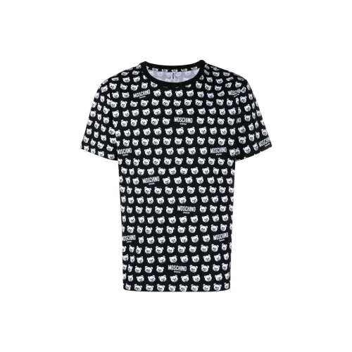 MOSCHINO Мужские черные T-рубашки