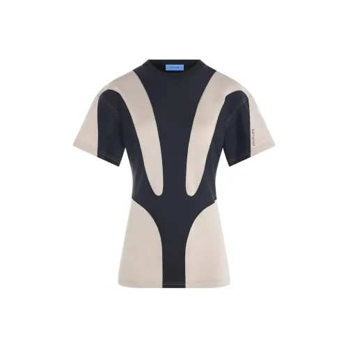 Mugler Черный/Белый Унисекс Футболка