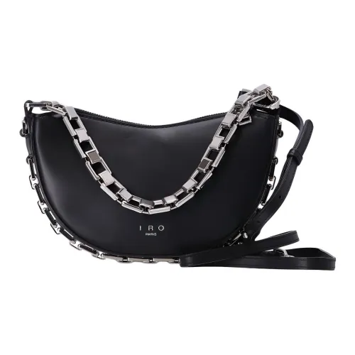 IRO Коровья кожа Портативная Сумка через плечо Маленькая Женская Черная