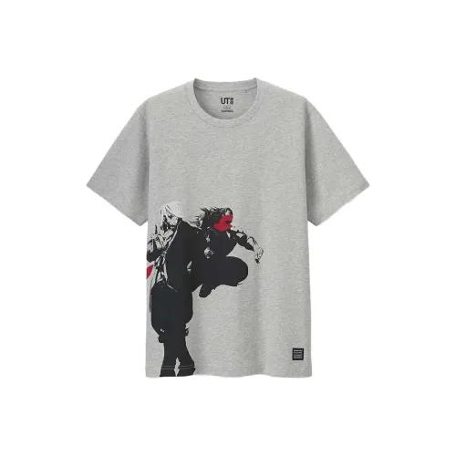 UNIQLO Серый Унисекс Футболка