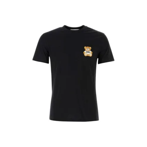 MOSCHINO Мужские черные T-рубашки