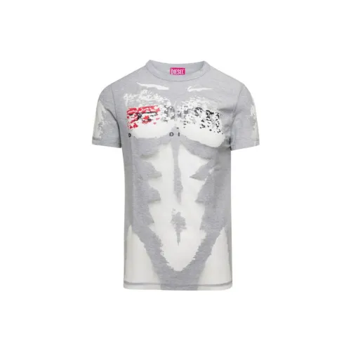 DIESEL Серый Мужской T-Рубашки